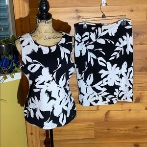 Calvin Klein matching shirt and skirt combo